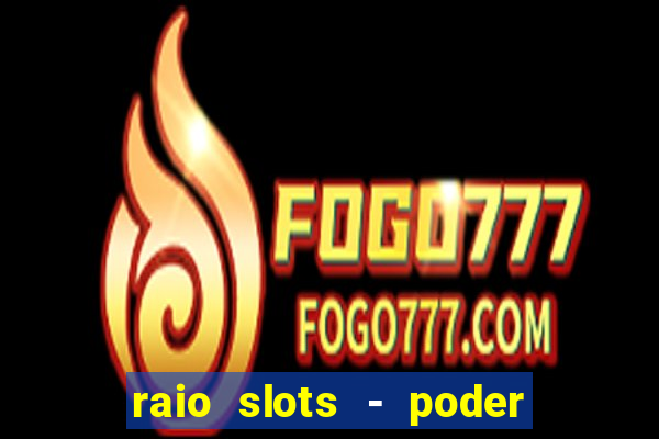 raio slots - poder de zéus