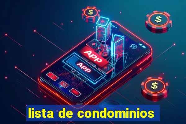 lista de condominios